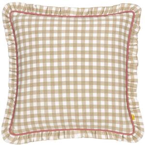 Furn. Maude Gingham Cotton Square Cushion