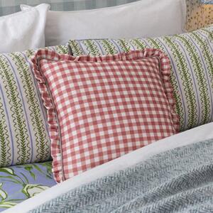 Furn. Maude Gingham Cotton Square Cushion