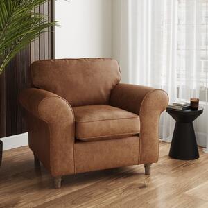 Flori Arizona Faux Leather Armchair