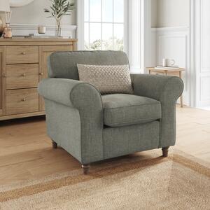 Flori Tonal Plush Chenille Armchair