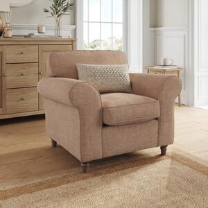 Flori Tonal Plush Chenille Armchair