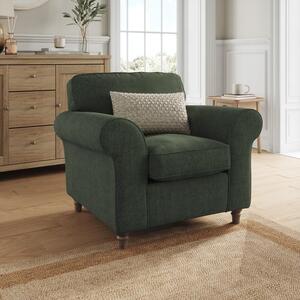 Flori Tonal Plush Chenille Armchair