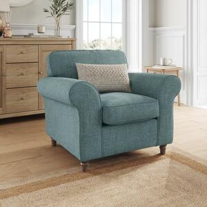 Flori Tonal Plush Chenille Armchair