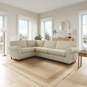 Flori Soft Chenille Corner Sofa