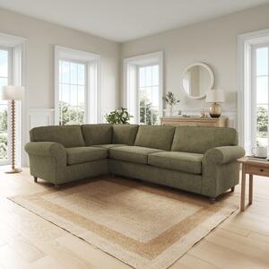 Flori Soft Chenille Corner Sofa