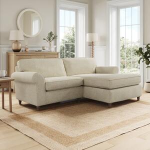 Flori Soft Chenille Corner Chaise Sofa