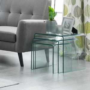 Amalfi Bent Glass Nest Of Tables