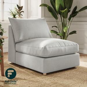 Full Circle Austin Tonal Weave Modular Armless Sofa Piece