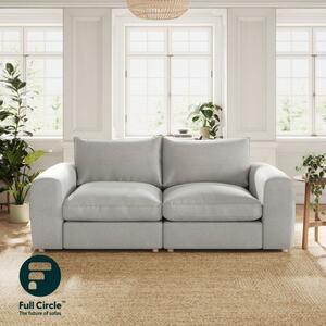 Full Circle Austin Silver Tonal Weave 4 Seater Sofa