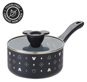 Disney Monochrome Mickey Mouse: Ceramic Non-Stick Saucepan & Lid - 16cm