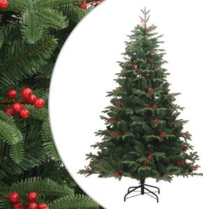 Artificial Hinged Christmas Tree with Cones and Berries 180 cm