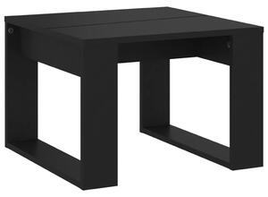 Side Table Black 50x50x35 cm Engineered Wood