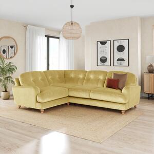 Martha Vintage Velvet Full Corner Sofa