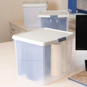 Wham Clip Pack of 4 37L Storage Boxes With Lids