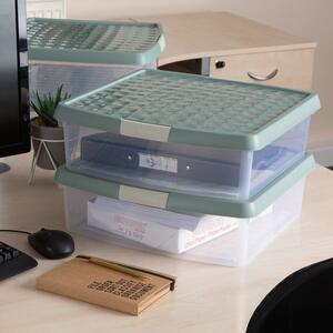 Wham Clip Pack of 4 13L Storage Boxes With Lids