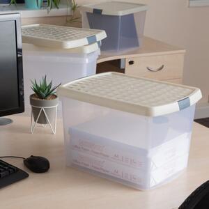 Wham Clip Pack of 4 22L Storage Boxes With Lids