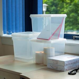 Wham Clip Pack of 4 14L Storage Boxes With Lids