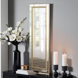 Yearn Classic Rectangle Bevelled Narrow Wall Mirror