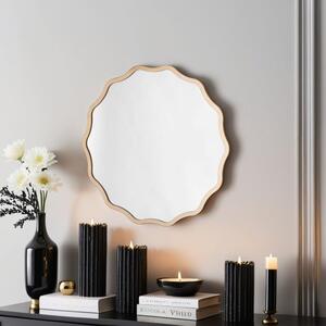 Yearn Wavy Round Wall Mirror