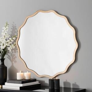 Yearn Wavy Round Wall Mirror