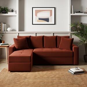 Westley Velvet Corner Sofa Bed