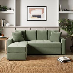 Westley Velvet Corner Sofa Bed