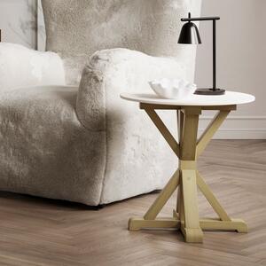 Harrow Side Table, Stone Latte