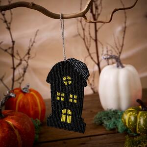 Haunted House Beaded Hanging Decoration