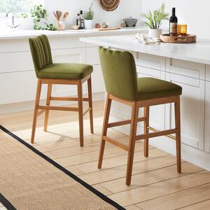 Delilah Bar Stool, Velvet