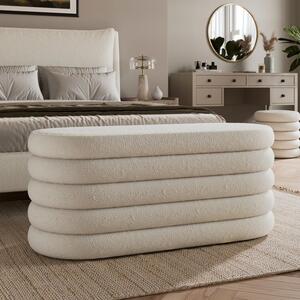 Murray Storage Ottoman, Sherpa