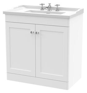 Classique Floor Standing 2 Door Vanity Unit with Ceramic Basin