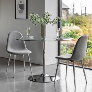 Franca Glass 4 Seater Dining Table