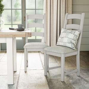 Salcombe Set of 2 Ladder Dining Chairs, Pine