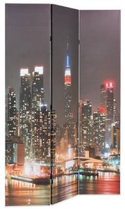 Folding Room Divider 120x170 cm New York by Night