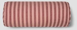 Rhubarb & Rose Pembroke Stripe Linen Blend Bolster Filled Cushion | 20x55cm | Piglet in Bed