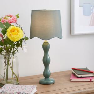 Elsie Tall Scalloped Table Lamp