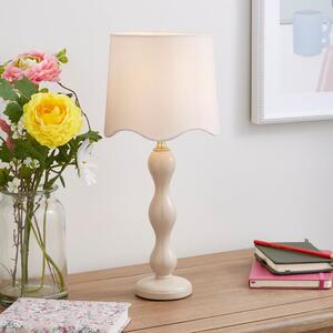 Elsie Tall Scalloped Table Lamp