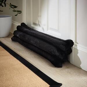 Ribbed Fur Draught Excluder