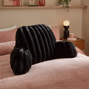 Ribbed Fur Cuddle Cushion