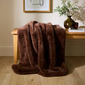 Silky Soft Faux Fur Throw Blanket