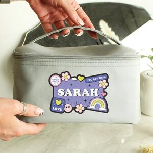 Personalised Good Vibes Toiletry Bag