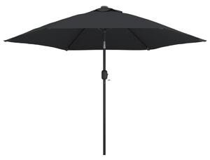 Outdoor Parasol with Metal Pole 300 cm Black