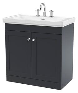 Classique Floor Standing 2 Door Vanity Unit with Basin