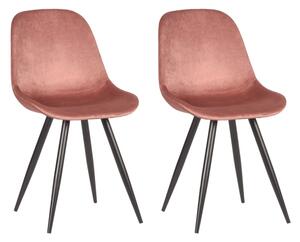 LABEL51 Dining Chairs 2 pcs Capri 46x56x88 cm Old Pink