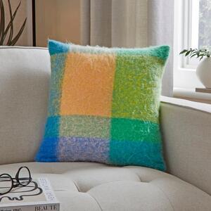 Elements Mohair Check Square Cushion