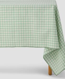 Sage Green Gingham Linen Blend Tablecloth | Medium | Piglet in Bed