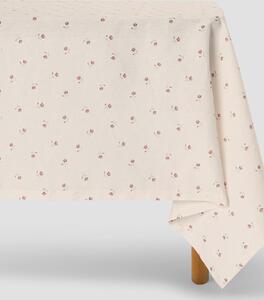 Pearl Posy Bud Linen Blend Tablecloth | Round | Piglet in Bed