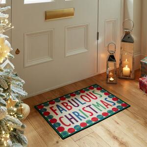 Fabulous Christmas Washable Indoor Doormat