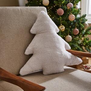 Christmas Tree Sparkle Fur Cushion