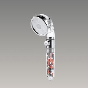 Showery® Eco-Flow: High Pressure Shower Head With Water Softening Filter, With STOP Button